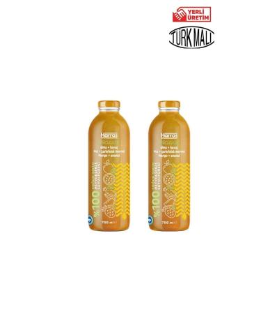 Harras ORGANIC 0 YELLOW FRUIT JUICE 700 MLX2 PIECES