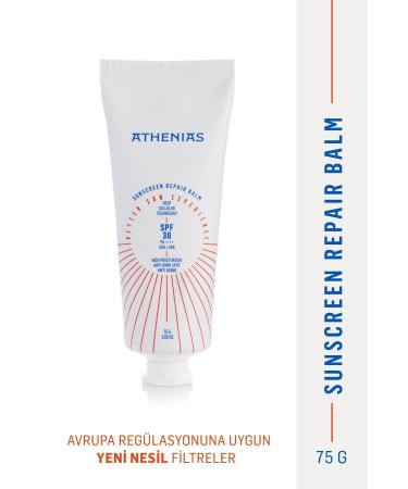 Athenias Sunscreen Repair Balm 75 g Spf30+ Anti-Dryness and Anti-Blemish Moisturizing Sunscreen Balm