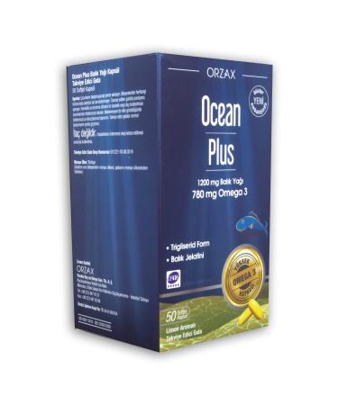 Ocean Ocean Plus 1200 mg Fish Oil 780 mg Omega 3 Lemon Flavored - Buy Online on GoSupps.com