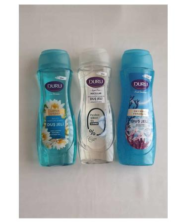 Duru Shower Gel Set 3 Pieces X 650 ml (Lotus + Hydro Pure Micellar + Ocean Freshness)