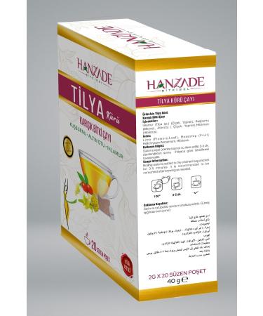 Hanzade Herbal Tilya Cure Form Tea Rosehip Golden Herb Linden Mixed Herbal Tea 20 Filtering Bags X 3 Pieces - Buy Online on GoSupps.com