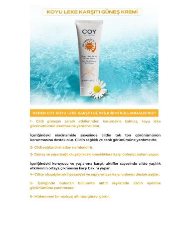 Coy Tone Equalizing Brightening High Protection Anti-Dark Spot Sun Cream 50 Ml. - Buy Online on GoSupps.com