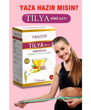 Hanzade Herbal Tilya Cure Form Tea Rosehip Golden Herb Linden Mixed Herbal Tea 20 Filtering Bags X 3 Pieces - Buy Online on GoSupps.com