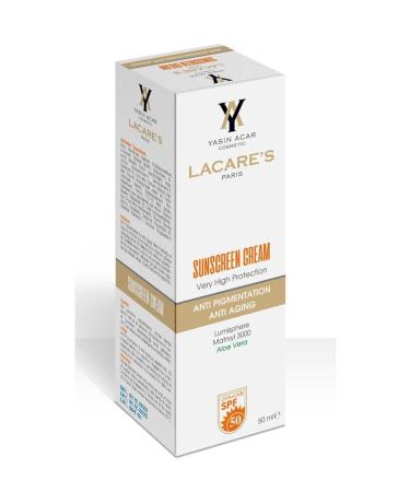 Lacares Paris Lacere's Paris Sun Cream Spf 50 Water Based - Buy Online on GoSupps.com