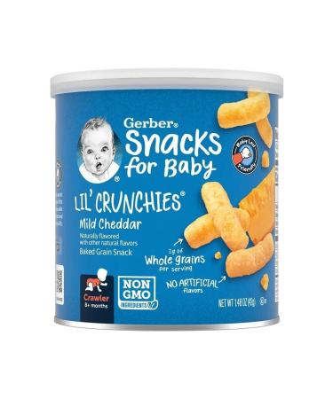 Gerber Lil Crunchies Mild Cheddar Snack 42 gr