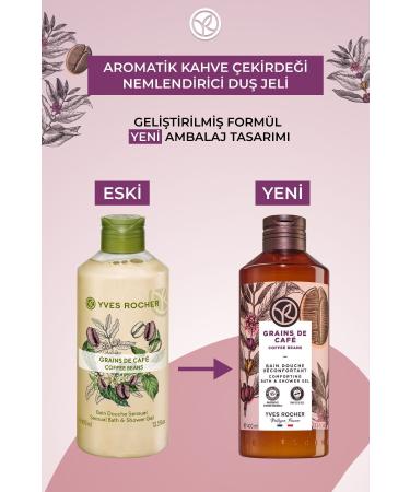 Yves Rocher Moisturizing Shower Gel - Aromatic Coffee Bean - 400ml-79608 - Buy Online on GoSupps.com