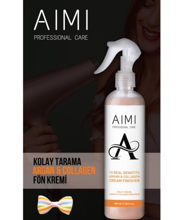 AIMI COSMETIC Anti-Heat Easy Combing Blow Dry Cream with Argan Biotin and Collagen 400 ml - Buy Online on GoSupps.com