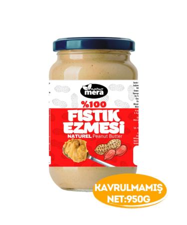 Naturmera 0 Pure No Sugar Added Unroasted Peanut Butter 950 G