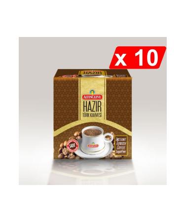 Alt ncezve Instant Turkish Coffee Plain (20 Pieces x 7 Gr) x 10 Packs