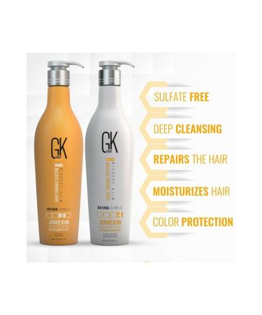 GK HAIR Global Keratinr Shield Color Protection Repair Shampoo 650 Ml Paraben Sulfate Free - Buy Online on GoSupps.com