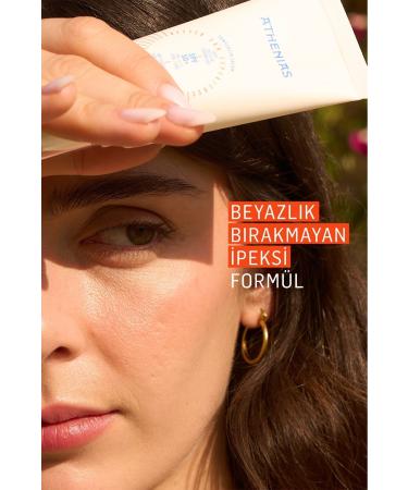 Athenias Sunscreen Anti Dark Spot 50 gr Anti-Stain Spf50+ All Skin Types UVA UVB Face Sunscreen - Buy Online on GoSupps.com