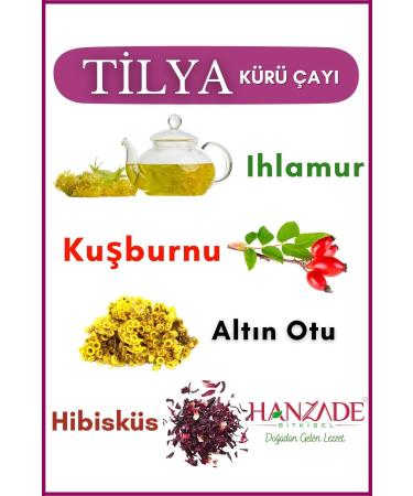 Hanzade Herbal Tilya Cure Form Tea Rosehip Golden Herb Linden Mixed Herbal Tea 20 Filtering Bags X 3 Pieces - Buy Online on GoSupps.com