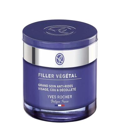 Yves Rocher Face Neck and Decollete Cream Plumping Herbal Hyaluronic Care Moisturizing Anti-Wrinkle 75 ml - Buy Online on GoSupps.com