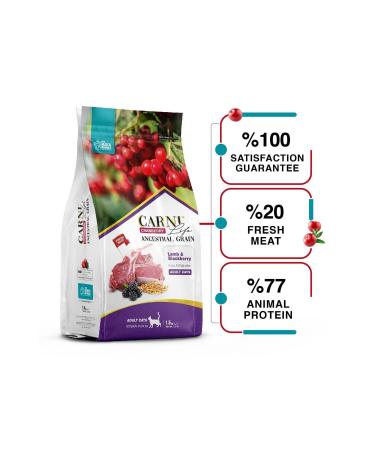 CARNI LIFE Carni Lamb Blackberry Adult Cat Food 1.5 Kg