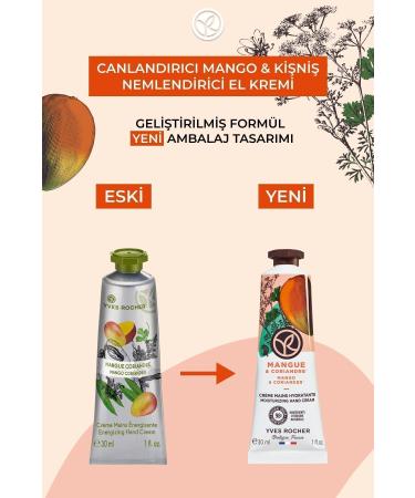 Yves Rocher Moisturizing Hand Cream- Revitalizing Mango Coriander- 30ml-72115 - Buy Online on GoSupps.com