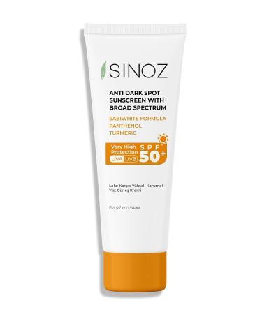 Sinoz Spf 50 Anti-Spot High Protection Face Sun Cream 50 ml For Normal and Dry Skin - Buy Online on GoSupps.com