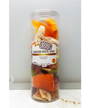 Hanzade Fruit Rolls K me G m hane Cylinder Box Mixed Tropical Fruit 300 g
