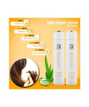 GK HAIR Global Keratin Balancing Balancing Shampoo 300 ml Paraben Gluten Sulfate Free - Buy Online on GoSupps.com