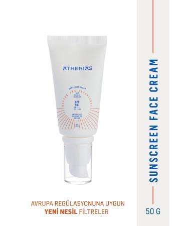 Athenias Sunscreen Anti Dark Spot 50 gr Anti-Stain Spf50+ All Skin Types UVA UVB Face Sunscreen