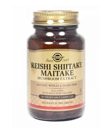 Solgar Reishi Shiitake Mai Mushroom 50 Capsules