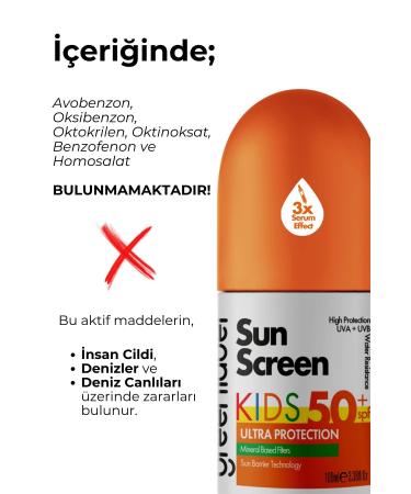 Green Label High Protection Kids Sun Spf 50 Mineral Based Sunscreen Cream for Children 100 ml - Buy Online on GoSupps.com
