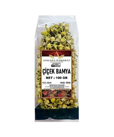 Ankara Spice Dried Flower Okra - 100 grams - Amasya Ta ova - 1st Quality