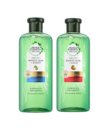 Herbal Essences Bamboo + Mango Aloe 380ml Shampoo x2 PIECE SET