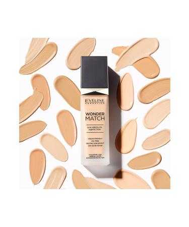 Eveline Cosmetics Wonder Match Hyaluronic Acid Vegan Foundation 30ML - Microbiome Protection - Buy Online on GoSupps.com
