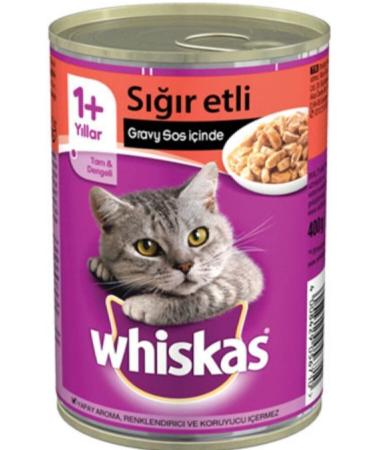 Whiskas Canned Cat Food Steak 400 gr X 12 Pieces - Buy Online on GoSupps.com