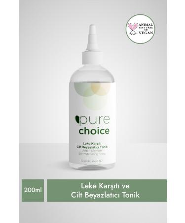 Pure Choice Anti-Spot Skin Whitening Toner 200ml Glycolic Acid (7%)