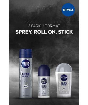 NIVEA Men Men's Stick Deodorant Silver Protect 48 Hours Anti-perspirant Protection 40 ml - Buy Online on GoSupps.com