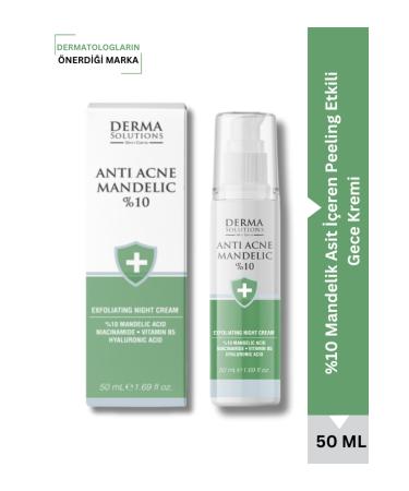 DermaSolutions MANDELIC ACID ANTI ACNE CREAM - Peeling Night Cream Containing Mandelic Acid - Buy Online on GoSupps.com