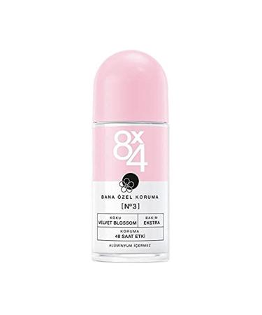 8x4 Me Special Protection No:3 Velvet Blossom Women Roll-on 50 Ml