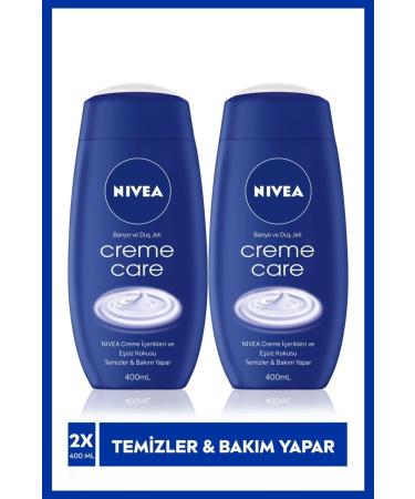 NIVEA Creme Care Bath and Shower Gel 400ml Extra Care Body Shampoo X 2 Pieces