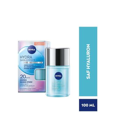 NIVEA Hydra Skin Effect 20 Seconds Instant Face Mask 100ml Pure Hyaluron 72 Hour Moisturization D