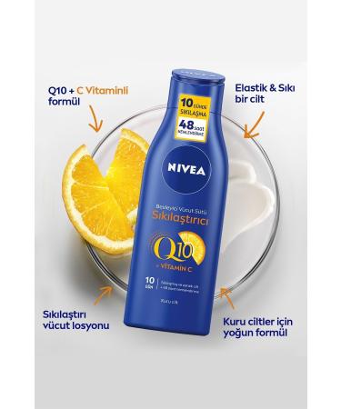 NIVEA Q10 Firming Body Milk 250 ml X2pcs 48 Hours Moisturizing Firm in 10 Days For Dry Skin - Buy Online on GoSupps.com