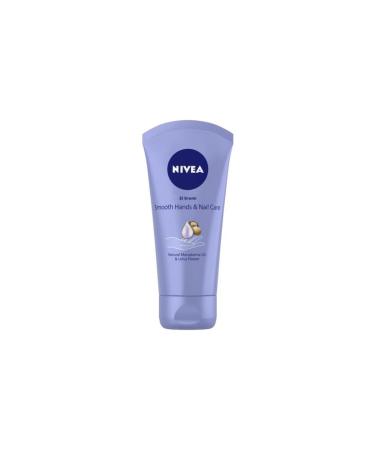 NIVEA Smoothing Hand and Nail Care Cream 75ml Hand Care with Macadamia Oil and Lotus Flower - Buy Online on GoSupps.com