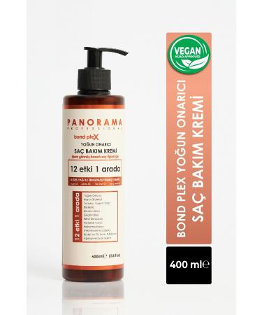 PANORAMA PROFESSIONAL Professional Bond Plex Intensive Repair Hair Care Cream-400 Ml / Vegan / 12 Effects in 1