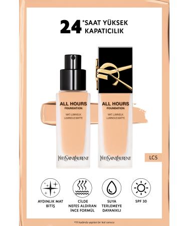 Yves Saint Laurent All Hours All Day Luminous Matte Finish Foundation LC5 3614273593519