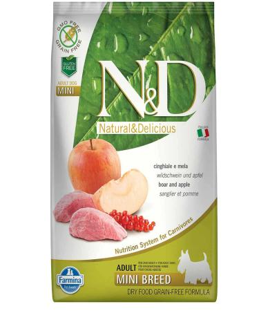 N & D ND prime grain-free 7kg mini adult dog apple small breed dog food