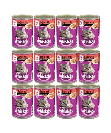 Whiskas Canned Cat Food Steak 400 gr X 12 Pieces