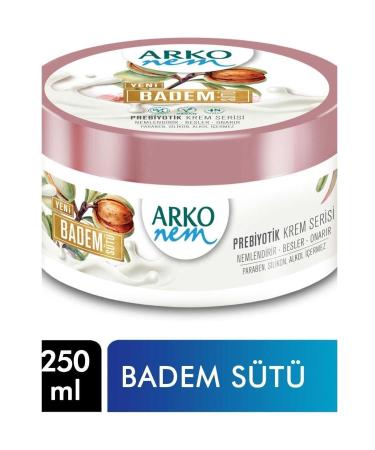 Arko Arko Moisture Cream Prebiotic 250 Ml Almond Milk 8690506507367 Face Cream
