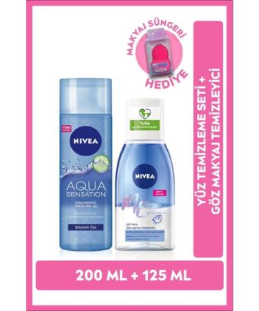 NIVEA Facial Cleansing Gel Aqua Sensation 200 ml Cucumber Extract Eye Make-up Remover