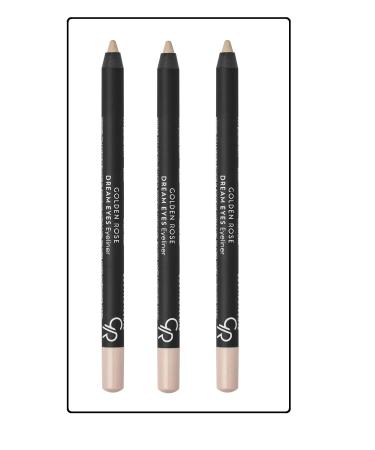 Golden Rose Dream Eyes Eyeliner No:426 Bone White - Eye Pencil X 3 PCS