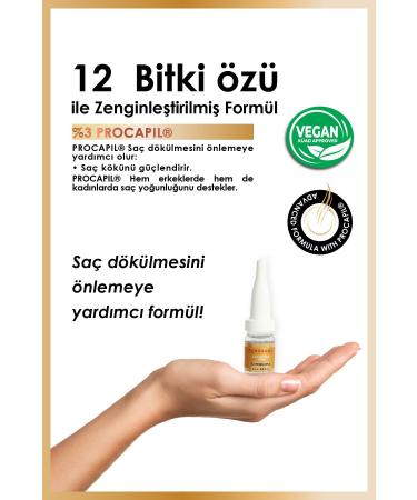 PANORAMA PROFESSIONAL Professional Anti-Hair Loss Ampoule Serum (6 ML * 10 PIECES) %3 Procapil / Vegan - Buy Online on GoSupps.com