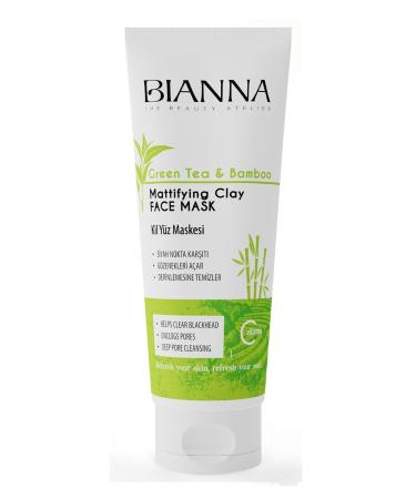 Bianna Green Tea and Bamboo Clay Mask 200 ml. Vitamin C - Buy Online on GoSupps.com