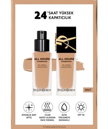 Yves Saint Laurent All Hours All Day Luminous Matte Finish Foundation Mn7 3614273593632