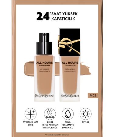 Yves Saint Laurent All Hours All Day Luminous Matte Finish Foundation Mc2 3614273714464