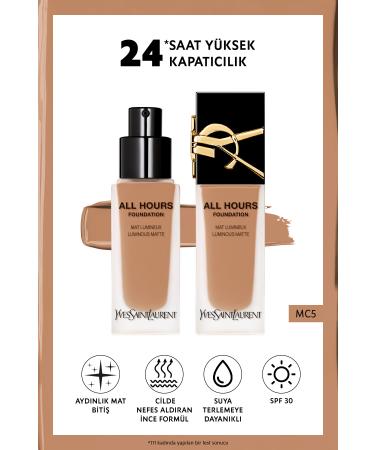 Yves Saint Laurent All Hours All Day Luminous Matte Finish Foundation Mc5 3614273714471