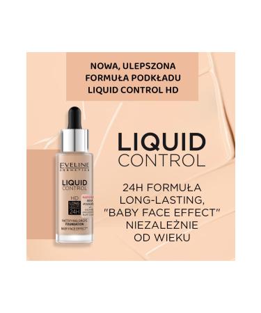 Eveline Cosmetics Liquid Control Dropper Foundation with Niacinamide and Vegan Collagen - Buy Online on GoSupps.com